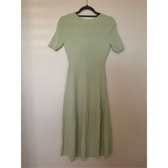 Maje Tie Back MIDI Short Sleeve Dress - NWT - Picture 4 of 12